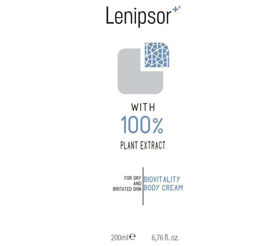 BioVitality Body Cream Lenipsor+® 200 ml - etichetta fronte
