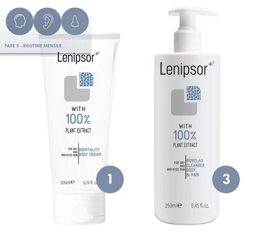Foto prodotti Routine TESTA - ORECCHIO - NASO - Routine "Lenipsor+ Skin Program A" FASE 3
